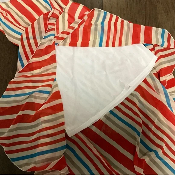 NWT Urban Cowgirl Red Light Charming Sleeveless Striped - Picture 8 of 12